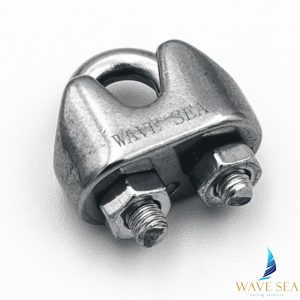 Zacisk kabłąkowy do liny stalowej nierdz. A2 4 mm
