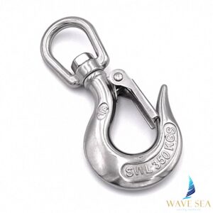 Hak obrotowy nierdzewny z uchem 350kg 1/4”